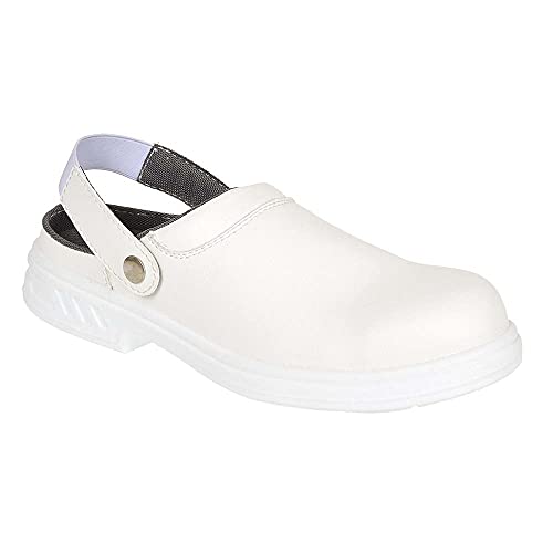 Portwest Slip-On Safety Clog 49/13 Color: White Talla: 49
