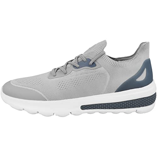 Geox U Spherica Actif, Scarpe da Ginnastica Uomo, Grigio Chiaro, 39 EU