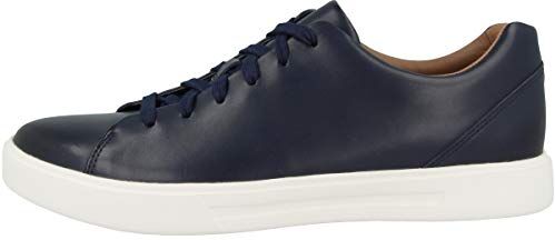 Clarks Un Costa Lace Scarpe da Ginnastica Basse da Uomo, Blu (Navy Leather), 41 EU