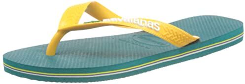 Havaianas Brasil Logo, Infradito Unisex-Adulto, Vibe Green, 43/44 EU