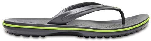 Crocs Crocband Flip, Infradito Unisex Adulto, Graphite Volt Green, 48 49 EU