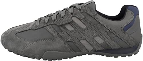 Geox Uomo Snake K, Sneakers Uomo, Grigio, 39 EU