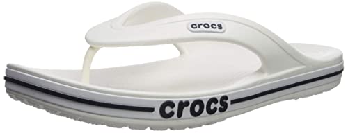 Crocs Bayaband Flip, Infradito Unisex Adulto, White Navy, 45/46 EU