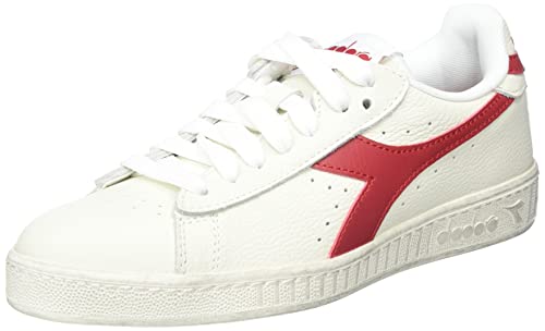 Diadora Game L Low Waxed, Sneaker Unisex Adulto, White Red Pepper, 46 EU