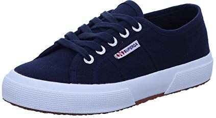 Superga 2750-cotu Classic, Scarpe Da Ginnastica Basse Unisex Adulto, Blu Navy Fwhite, 44.5 EU