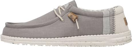 Hey Dude Wally Linen, Moccasin Uomo, Grigio (Iron), 43 EU