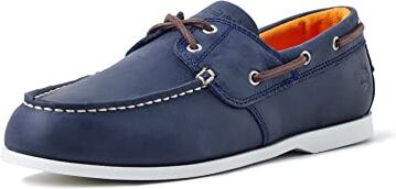 Timberland Cedar bay 2 Eye Boat Shoe, Uomo, Navy Full Grain, 42 EU