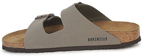 Birkenstock Arizona Birko-Flor Nubuck, Sandali Unisex-Adulto, Beige (Stone Nubuk), 43