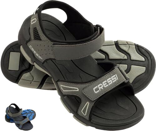 Cressi Sandali Sport Acquatici, Nero/Grigio, 44