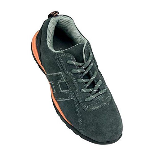 REIS Scarpe Antinfortunistiche, Taglia 44, Colore: Grigio/Arancione