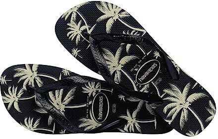 Havaianas Aloha  Sandali da uomo, nero bianco, 47/48 EU