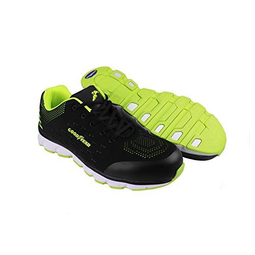 Goodyear Allenatore sportivo sportivo di sicurezza sul lavoro da uomo, Nero verde, 39 EU