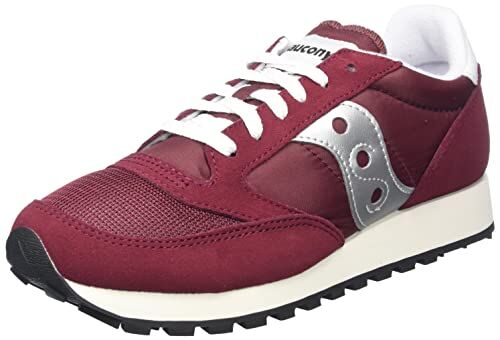 Saucony Jazz Original Vintage, Scarpe da Ginnastica Uomo, Burgundy/Silver, 43 EU