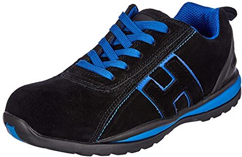 REIS Scarpe da Lavoro, Nero/ Blu, 42 EU