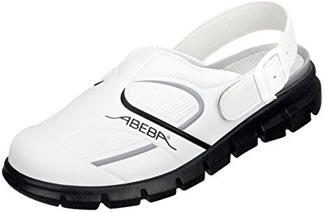 Abeba Taglia 39 "dinamica" scarpa professionale zoccolo bianco/nero