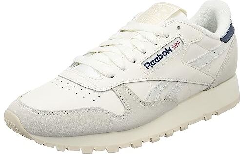 Reebok Classic Leather, Sneaker Unisex-Adulto, Chalk/Stucco/HOOBLU, 55 EU