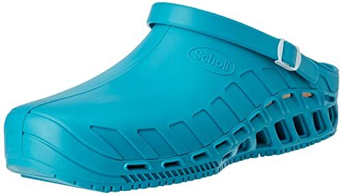 Scholl Clog Evo, Zoccoli Sanitari Medicali Unisex Adulto, Verde, 42/43 EU Larga