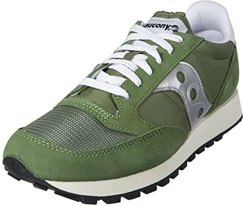 Saucony Jazz Original Vintage, Scarpe da Ginnastica Uomo, Green/Silver, 39 EU