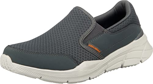 Skechers Equalizer 4.0, Sneaker Infilare Uomo, Grigio Grau Anthrazit Mesh Pu Orange, 42 EU