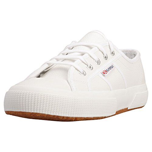 Superga 2750 Tumbled Leather, Sneaker Unisex Adulto, Bianco White 900, 39 EU