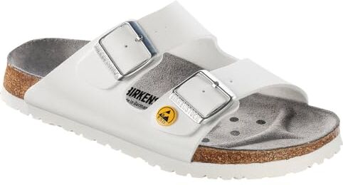 Birkenstock 89418 – 48-schmales plantare professionale Scarpa Arizona antistatico birko di Flor da letto, Bianco, Taglia 48