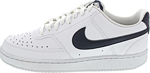 Nike Court Vision Low Next Nature, Sneaker Uomo, White Midnight Navy, 47 EU