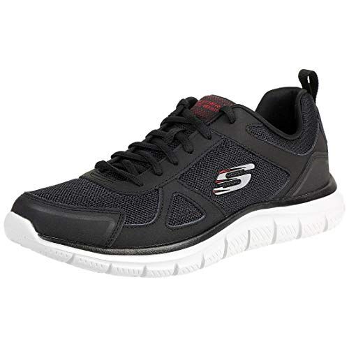 Skechers Track Scloric, Sneaker, Uomo, Nero Black White, 42.5 EU