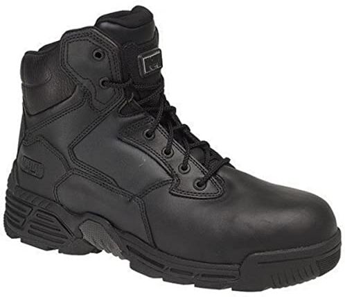 Magnum M801429-021 Stealth Force 6.0 Pelle CT CP Composite Toe e Piatto Unisex Stivali di Sicurezza Uniforme, Nero, UK 3