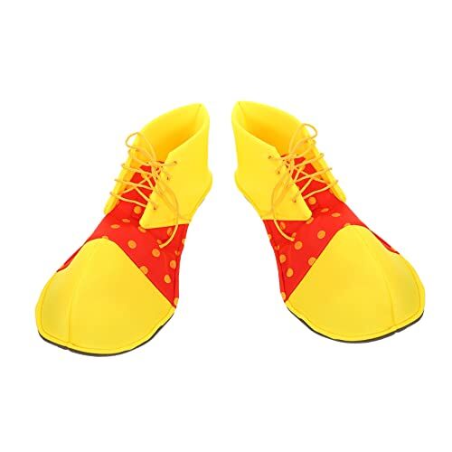 Vaguelly 1 Paio Di Scarpe Clown Di Halloween Costumi Di Halloween Per Bambini Sandali Marroni Per Uomo Zirtek Adultos Scarpe Clown Per Lo Spettacolo Scarpe Clown Unisex Divertenti