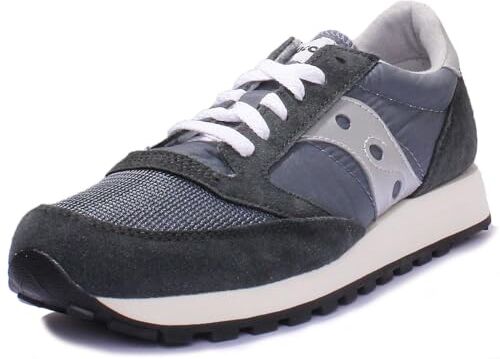 Saucony Jazz Original Vintage, Scarpe da Ginnastica Uomo, Blue/Navy/Silver, 48 EU