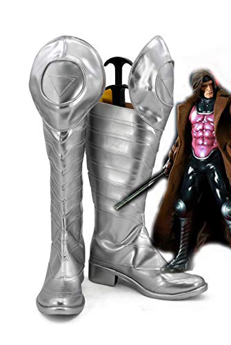GJBXP X-Men Gambit Cosplay Stivali Scarpe Scarpe con tacco alto per adulti Custom Made 42