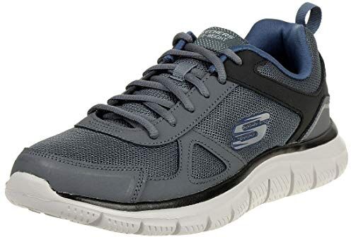 Skechers Track Scloric, Sneaker, Uomo, Grigio Charcoal Black, 45 EU