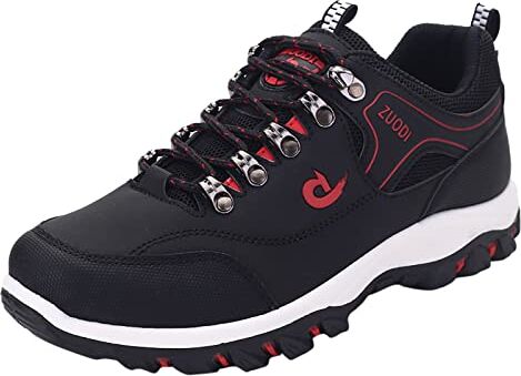 SZZY Scarpe da ginnastica antiscivolo facili da leggere, buone scarpe da esterno supporto da lavoro, traspiranti e comode da uomo, scarpe da ginnastica da uomo 2.0 (nero, 8)