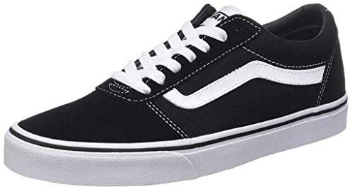 Vans Ward, Scarpe da Ginnastica Uomo, Suede/Canvas/Black/White, 45 EU