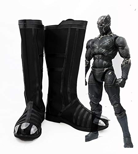 GJBXP Captain America Civil War Cosplay Black Panther Boots Scarpe Cosplay Hero Puntelli Scarpe di carnevale di Halloween 44