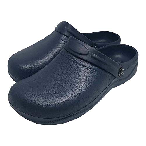 REIS Clogs unisex, 45 EU, Blu scuro, 1