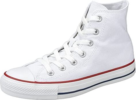 Converse Chuck Taylor all Star Hi, Sneaker Unisex-Adulto, Tela Bianca Bianco, 50 EU