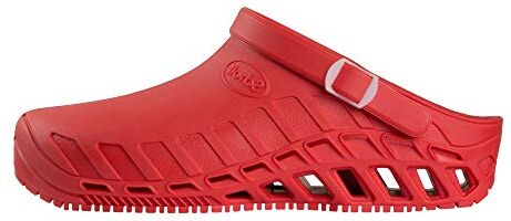 Scholl Clog Evo, Zoccoli Sanitari Medicali Unisex Adulto, Rosso, 47 EU