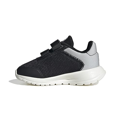 Adidas Tensaur Run Shoes, Scarpe Unisex Bimbi 0-24, Core Black Core White Grey Two, 26 EU