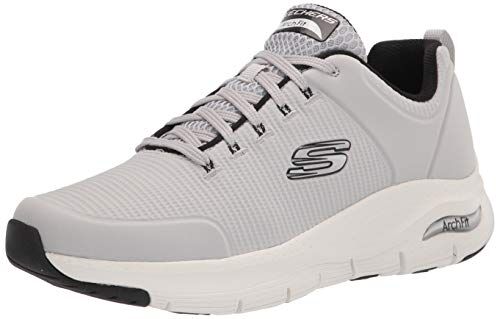 Skechers Arch Fit Paradyme, Sneaker Uomo, Grigio Grey White, 42 EU