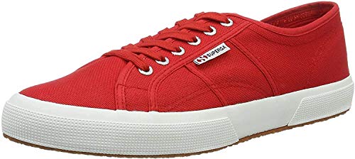 Superga 2750-cotu Classic, Scarpe Da Ginnastica Basse Unisex Adulto, Rosso Red White, 47 EU