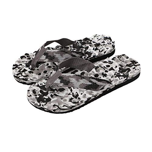 JRKJ Pantofole da uomo, scarpe da pavimento, pantofole per famiglie interne estive, massaggio da uomo Pantofole da massaggio, camouflage comfort pantofole da uomo