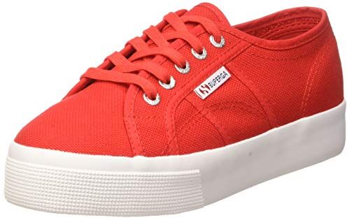 Superga 2730-cotu, Scarpe da Ginnastica Basse Unisex-Adulto, Red White, 42.5 EU