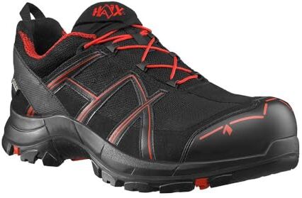 HAIX Black Eagle Safety 40.1 Low/Black-Red: il tuo lavoro, il tuo aspetto, la tua Black Eagle Safety 40.1. Più che sicuro.. UK 8.0/EU 42, nero/rosso, 42 EU