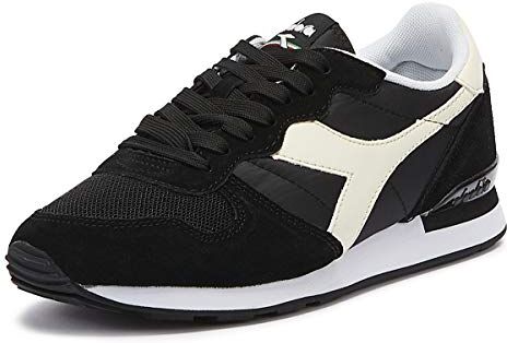 Diadora Camaro, Sneaker Unisex AdultoBlack White, 43 EU