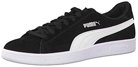 Puma Unisex Smash V2 Scarpe da ginnastica,  Schwarz  Weiß  Silber, 48.5 EU