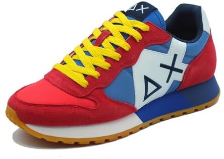 SUN68 Sneakers Uomo Jaki Bicolor Rosso Lampone/Avio 9256