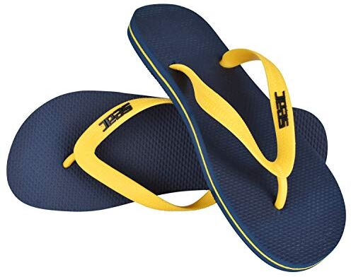 SEAC Unisex Adulto Ciabatte Infradito in Gomma, Plastica, Blu Giallo, 47/48 EU