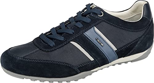 Geox U Wells C, Sneakers Uomo, Blu (Dk Navy), 42 EU