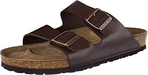 Birkenstock Arizona, Sandali unisex adulto, Marrone (Dunkelbraun), 44 (Normale)